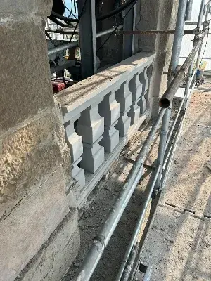 Consolidamento Campanile Treviolo - Bergamo - Preparazione per nuova statua