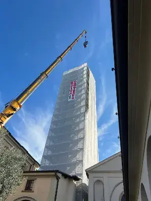 Consolidamento Campanile Treviolo - Bergamo - Opere di rifinitura
