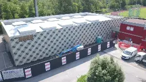 Rinforzi sismici bocciodromo - Concesio - Completamento rinforzi strutturali