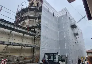 Consolidamento Chiesa di Solza - Bergamo - Inizio lavori di restauro