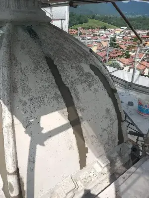 Consolidamento e ristrutturazione campanile - Alme - Bergamo - Rinforzo murature campanile