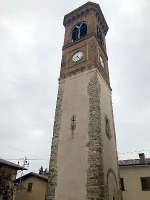 Consolidamento campanile Comun Nuovo - Bergamo - Vista generale dell'intervento