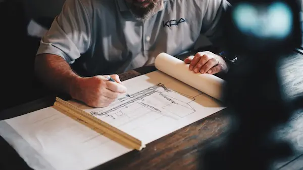 Cantiere con tecnologie moderne